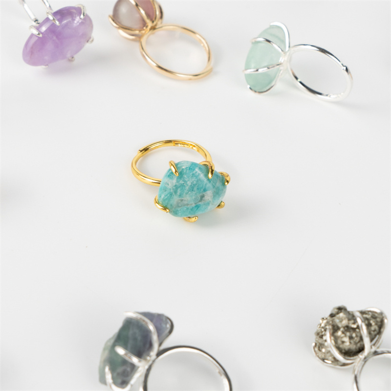 High Quality Natural Crystal Stone Healing Crystals Rings Mixed Stones And Crystals For Gift