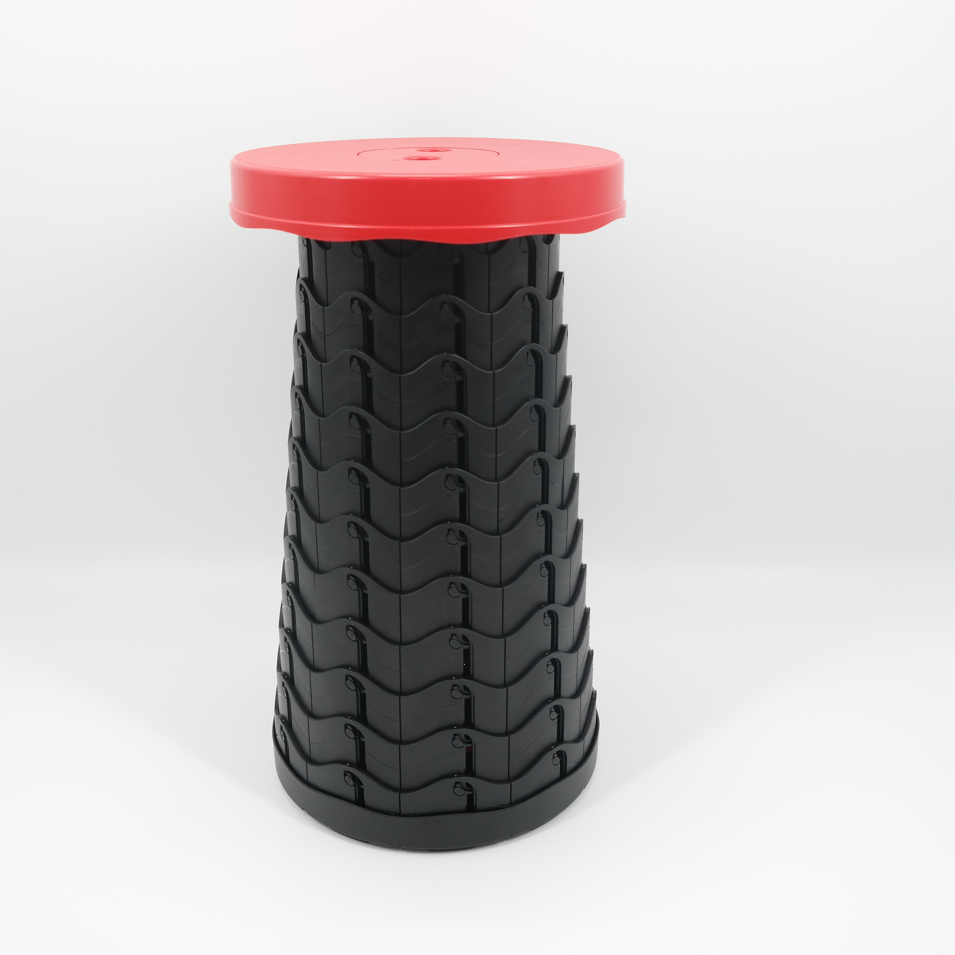 Wholesale plastic folding stool lightweight outdoor portable round stool with an adjustable rope