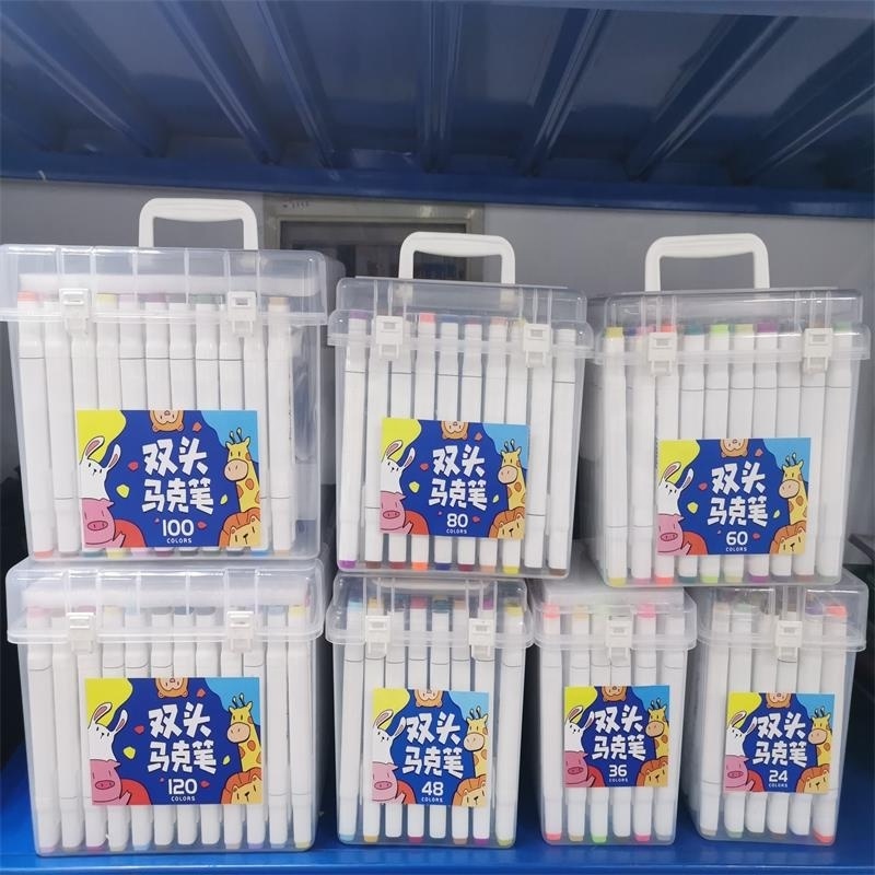 30/40/60/80/168 Colors Markers Manga Sketching Markers 168 Dual Brush Pen Alcohol Felt Art School Supplies Drawing Set