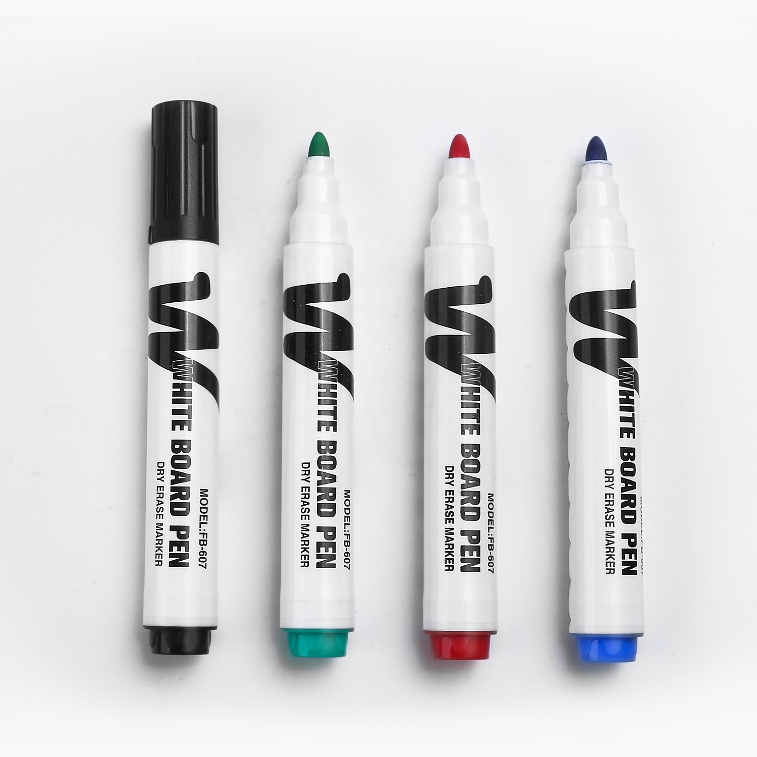 Eco Refillable Ink 0.5 Fine Point Durable Handle Wipe Off Easily Dry Erase Markers 4 Color Whiteboard Marker pen