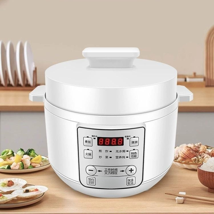 Electric Pressure Cooker 6 Quart Stainless Steel Multi-Function Programmable with Slow Cooker Stir-fry Rice Cooker