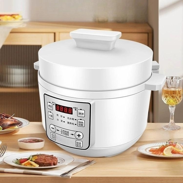 Electric Pressure Cooker 6 Quart Stainless Steel Multi-Function Programmable with Slow Cooker Stir-fry Rice Cooker