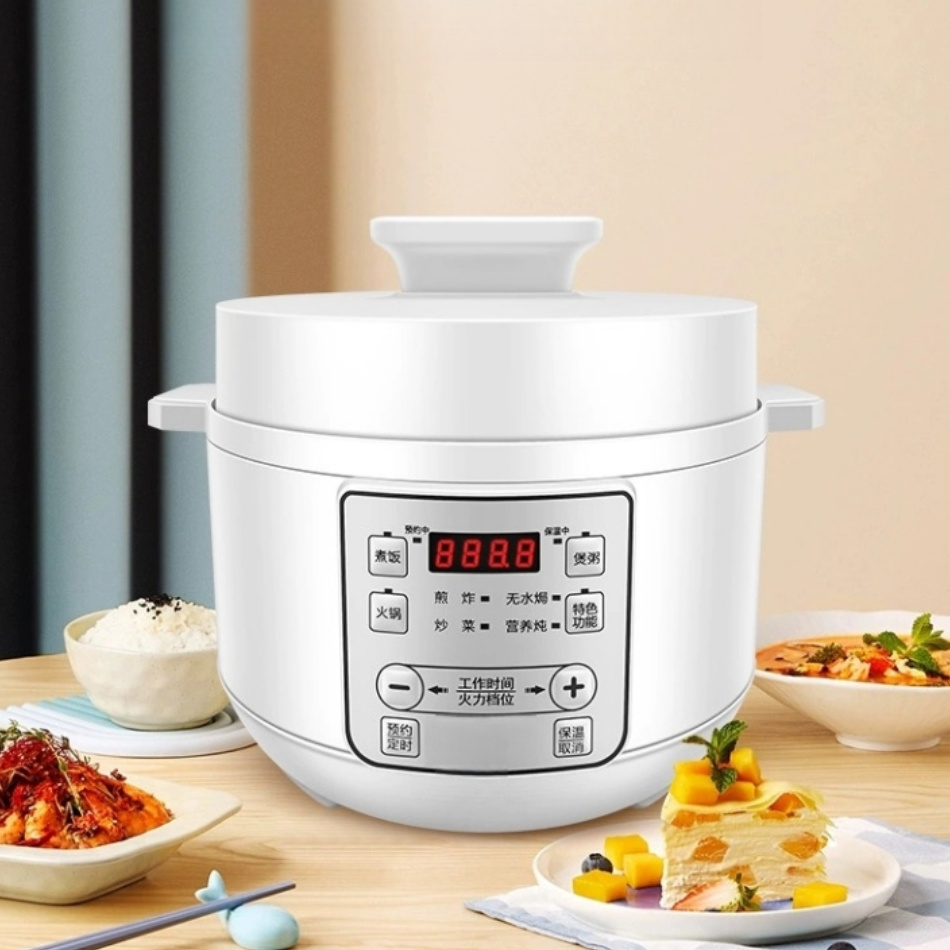 6 Quart Stainless Steel Multi-Function Programmable with Slow Cooker Saute Hotpot Stir-fry Rice Cooker Electric Pressure Cooker