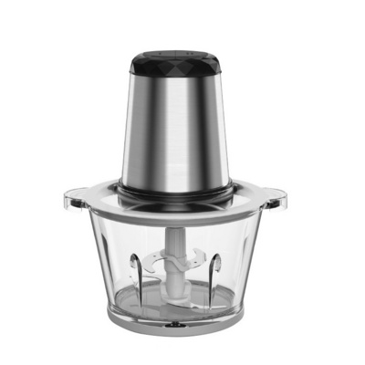 5 Cup Mini Food Processor Stainless Steel, Small Meat Grinder with 4 Bi-Level Blades Food Chopper Electric Food Processor