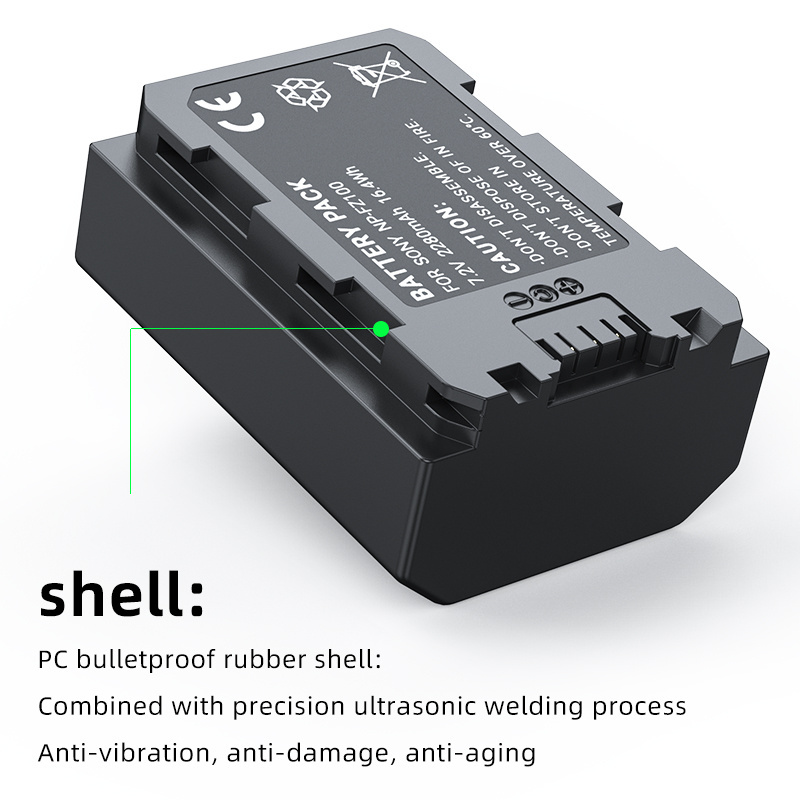 NEW NP FZ100 NPFZ100 NP-FZ100 Battery with 2800mAh for Sony Alpha A7III A7R III A9 Alpha 9 A7R3 A6600 Camera