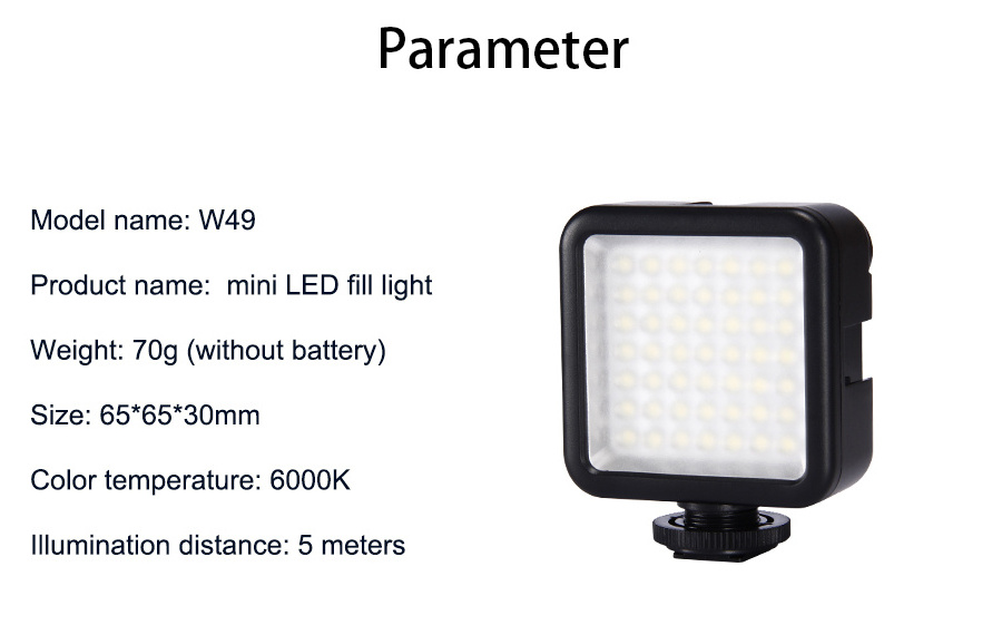 Cheap Mini Camera Video Light Speedlight Photographic Mini Camera Lights Led photography led light