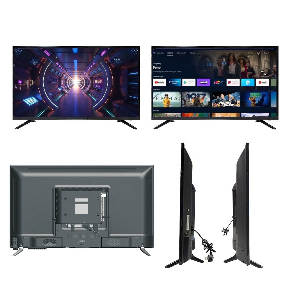 LED TV 43 55 Inch Full High Definition Televisions LED Smart TV 2K 4K Smart Television OEM Factory LED Android Flawless Brow TV