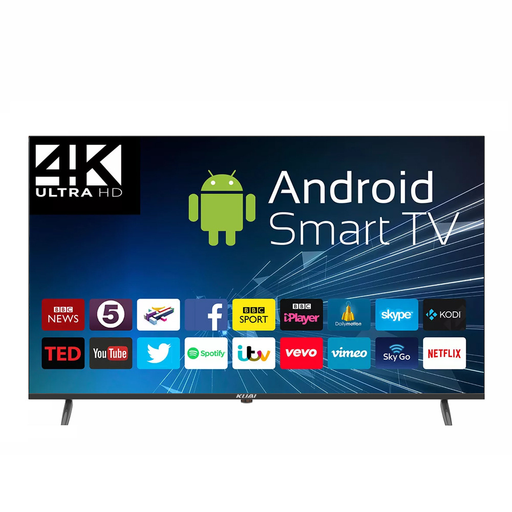 KUAI Large Size Flat Screen Smart Tv 65 inch Customized 100 inch Smart Tv 4K Ultra HD 75 inch Smart Tv