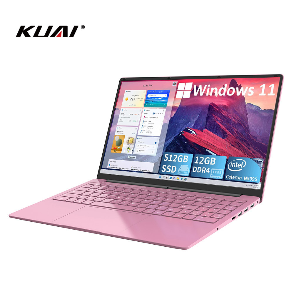 Wholesale Laptop 15.6 inch 12GB RAM 128GB/256GB/512GB/1TB Intel Celeron N5095 Win10 Laptop Portable Pc Notebook Computer