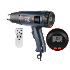 KQ882 60~600 Degrees Centigrade LCD Digital Mobile Repairing Portable Hot Air Plastic Welding Gun With Heat Gun Nozzle