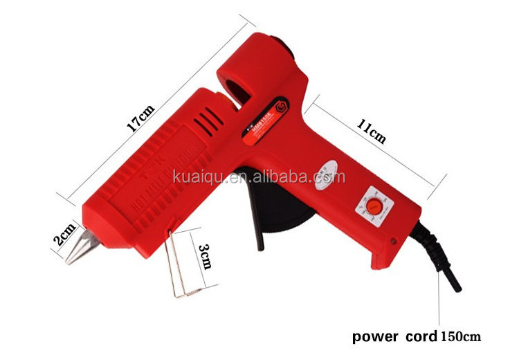 TGK HM8150K 150W Adjustable temperature Hot Melt Glue Gun Repair Kit Tools with 3 Pcs Glue Sticks