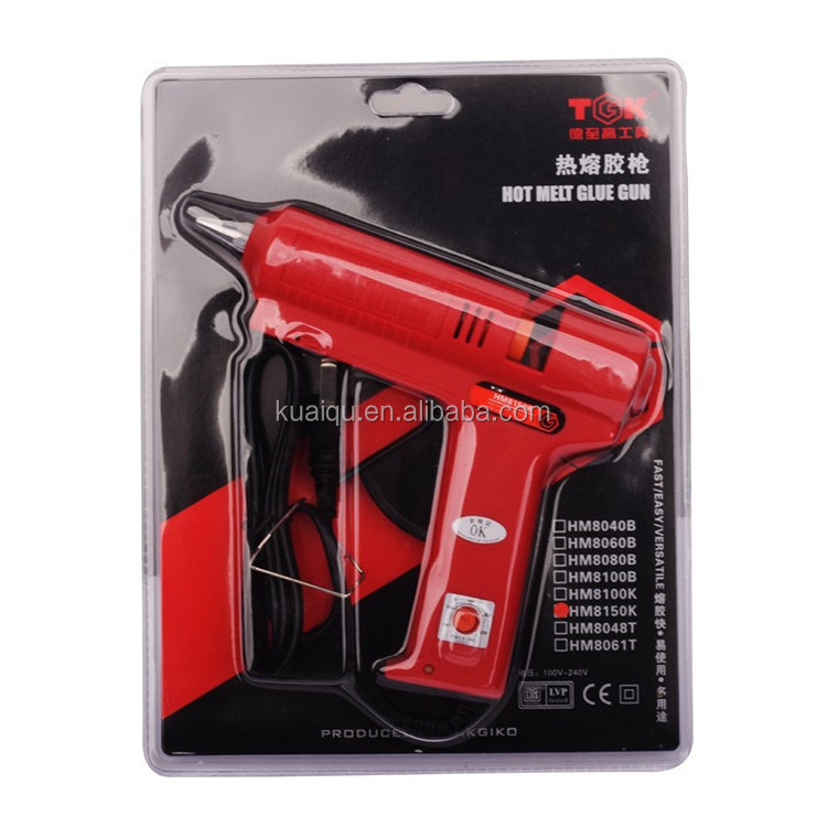 TGK HM8150K 150W Adjustable temperature Hot Melt Glue Gun Repair Kit Tools with 3 Pcs Glue Sticks