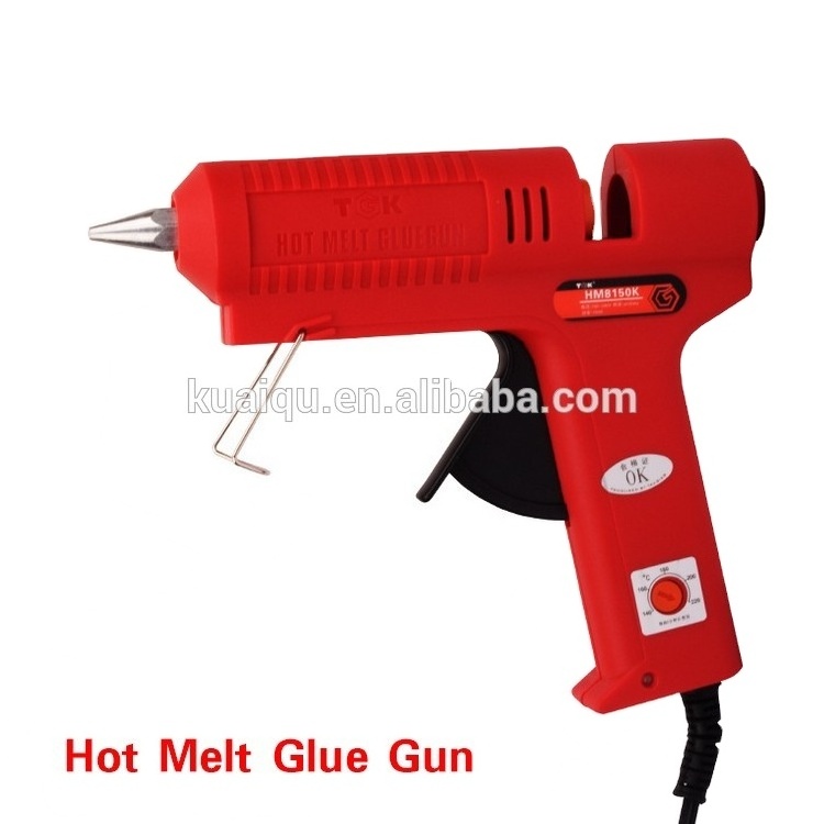 TGK HM8150K 150W Adjustable temperature Hot Melt Glue Gun Repair Kit Tools with 3 Pcs Glue Sticks