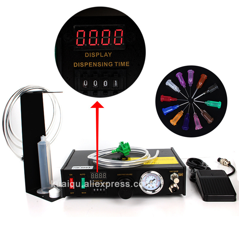 HB983 Digital Automatic Glue Dispenser/ plastic injection UV Solder Paste/Liquid glue dispensing display machine