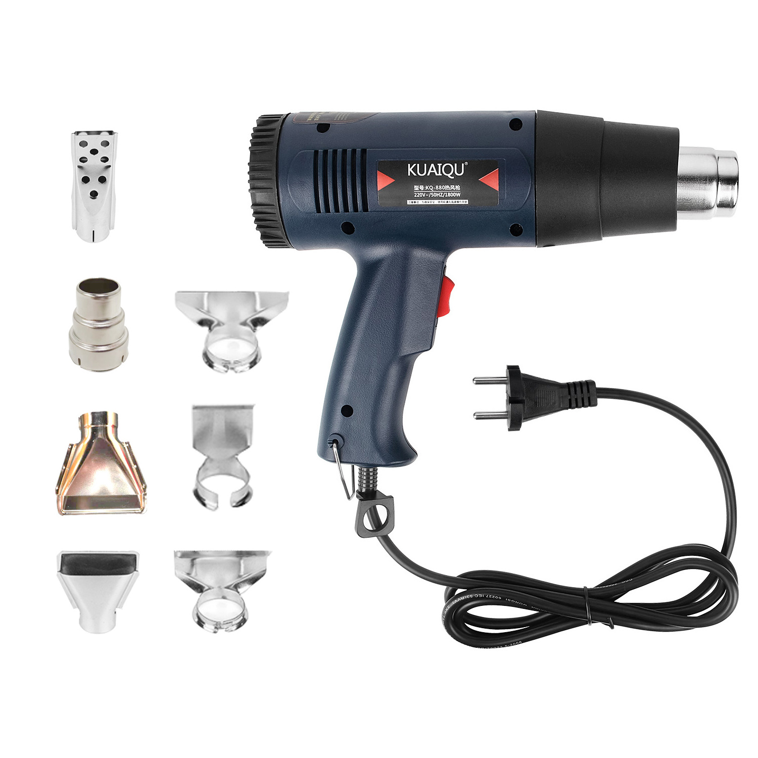 KQ880 60~600 1800W Professional OEM Low Price Portable Heat Gun China Mini Hot Air Soldering Gun Nozzles