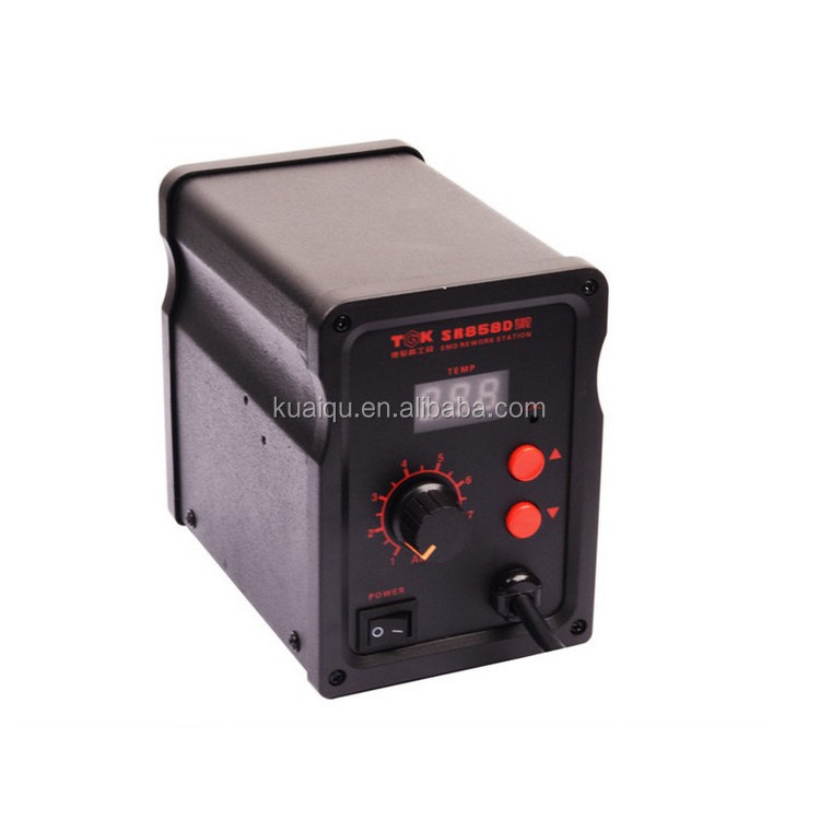 Hot Air Gun SR858D+ ESD Soldering Station Power Tools LED Digital Heat Gun Desoldering Station With 3 Air nozzle