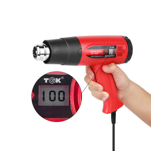 TGK 1800W Industrial Hot Air Gun Handle Heat Shrink Gun Digital Display Temperature Control Heat Gun for Llastic Welding