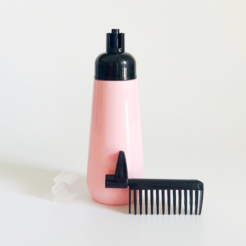 Wholesale Price Plastic Oil Comb Applicator Bottles Dispensing with Hair Comb for Salon Hair Coloring Styling