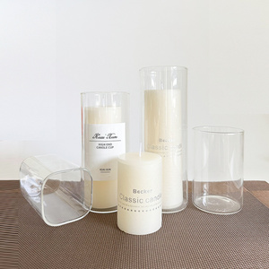 recipientes para velas con tapa empty big candle container vessels high tall candle holders glass for weddings candles