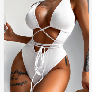 Sexy Beachwear 2022 Bandage Hollow Out Hot Girls Bathing Suits One Piece For Women Swimsuit