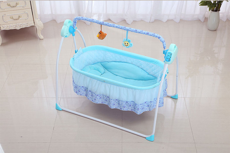 Smart Baby Auto Swing Rocking Chair Electric Newborn Cradle Bed Sleeping Rocker With Music Folding Bassinet Crib Nursery Cot