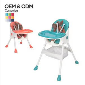 Folding Baby Highchair Kids Chair Dinning High Chair Toddler Children Feeding Baby Table Dinning High Chair