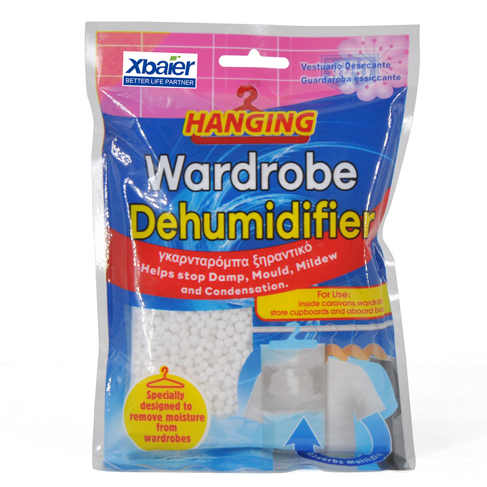 Moisture and Odor Eliminator Hanging Wardrobe Dehumidifier Bag