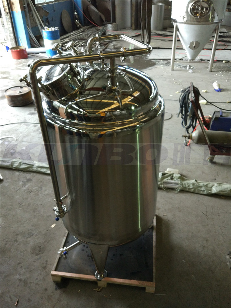 KUNBO 200-500L Stainless Steel Vertical Milk Cooling Storage Tank