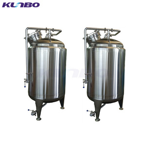 KUNBO 200-500L Stainless Steel Vertical Milk Cooling Storage Tank