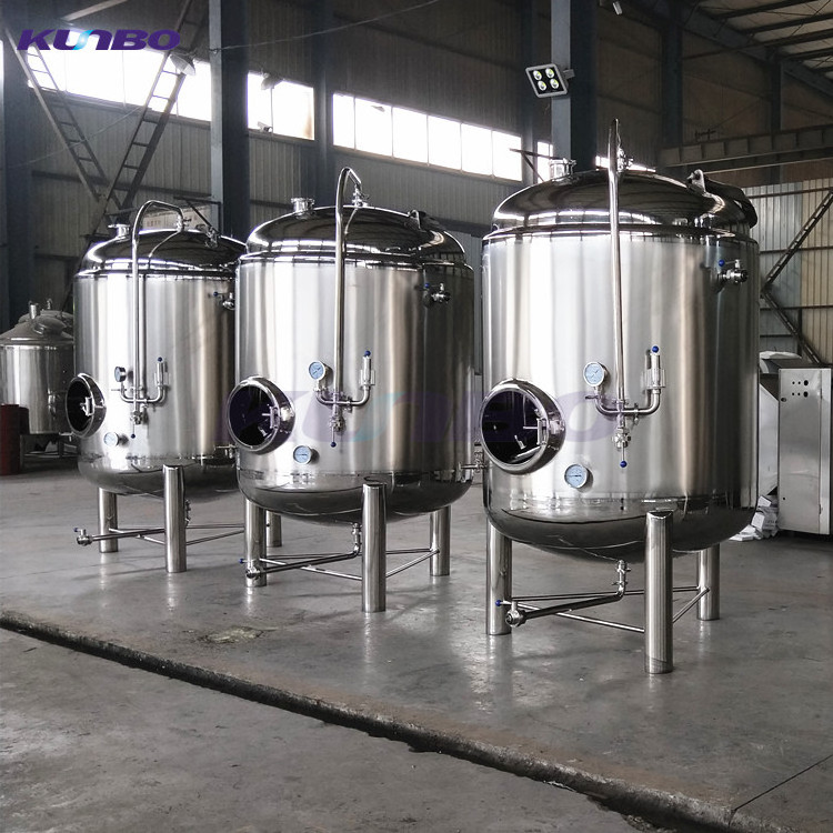 KUNBO Stainless Steel 50 - 500 Gallon 2BBL-20BBL Beer Bright Brite Tank