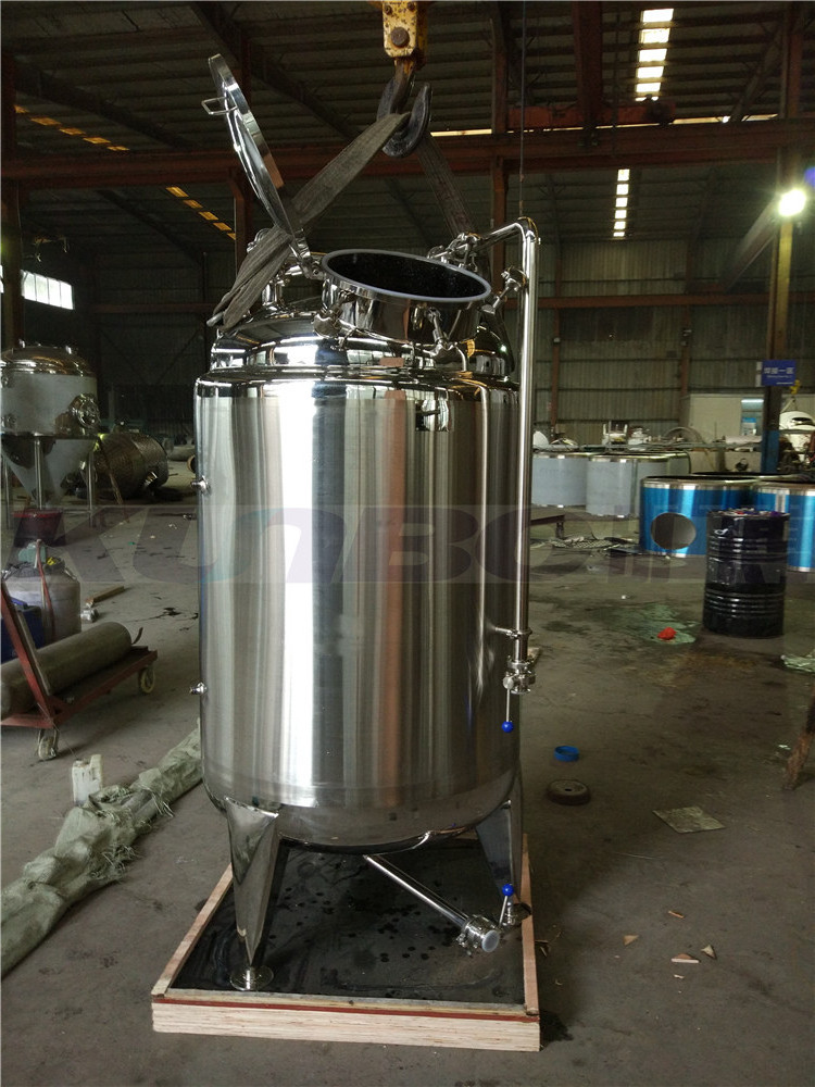 KUNBO 200-500L Stainless Steel Vertical Milk Cooling Storage Tank