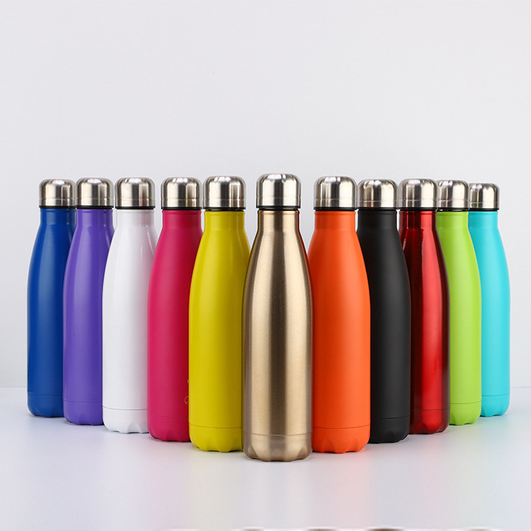 Wholesale 500ml 750ml 1 litre Custom Logo Double Wall Stainless Steel Vacuum Insulated Sport Water Bottle