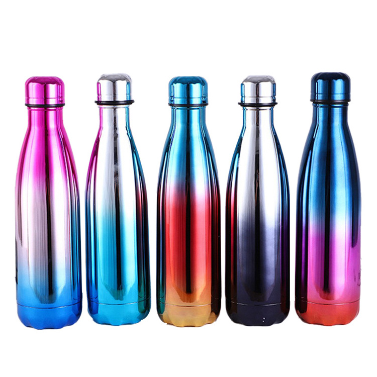 Wholesale 500ml 750ml 1 litre Custom Logo Double Wall Stainless Steel Vacuum Insulated Sport Water Bottle