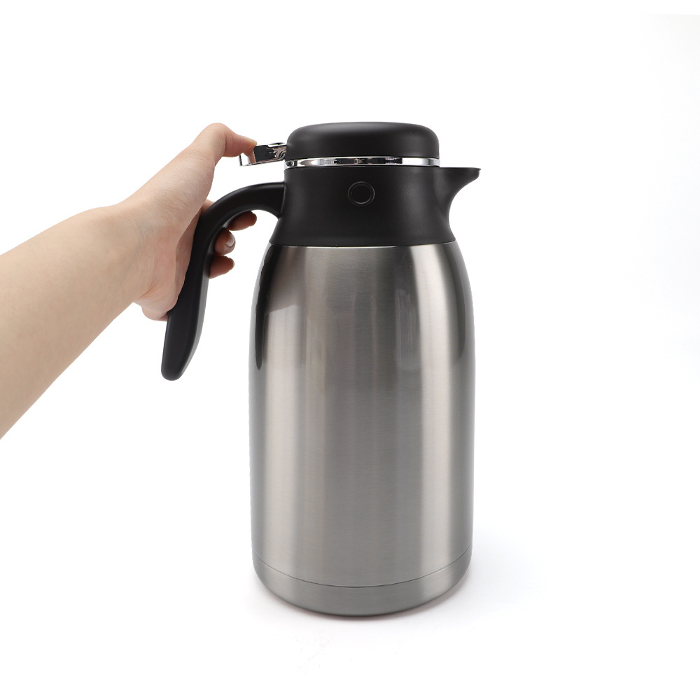 OKADI 2000ml Stocked Custom Double Wall stainless steel Insulated Vacuum Tea Coffee Carafe