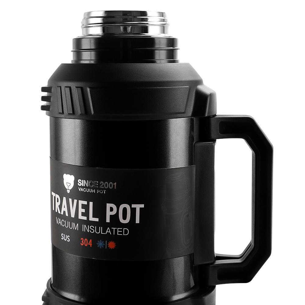 OKADI Large Stainless Steel Double-Wall Vacuum Insulated Coffee Thermos Pot for Travel, 120oz Big Capacity Termo Bottle