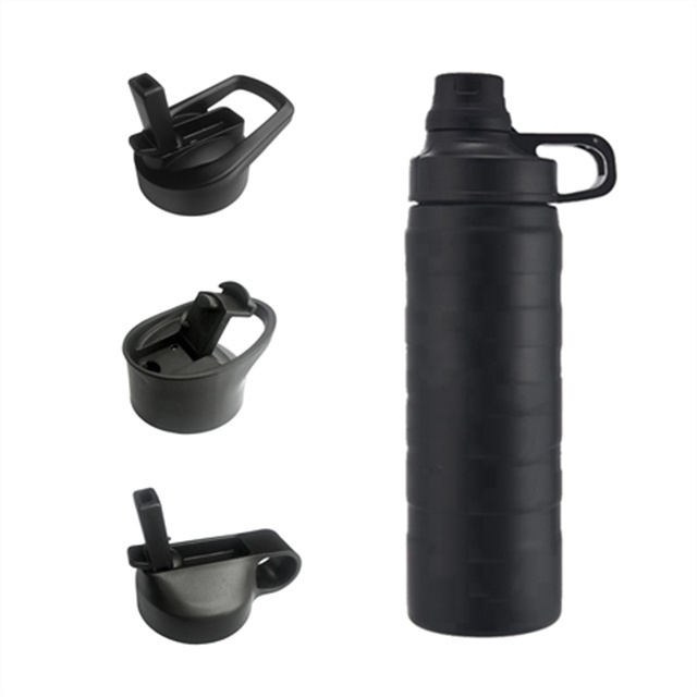 Outdoor Double Wall 18 8 Stainless Steel Water Bottle, Custom Branded Vacuum Insulation Sports Vacuum Flask 20 oz & 30 oz