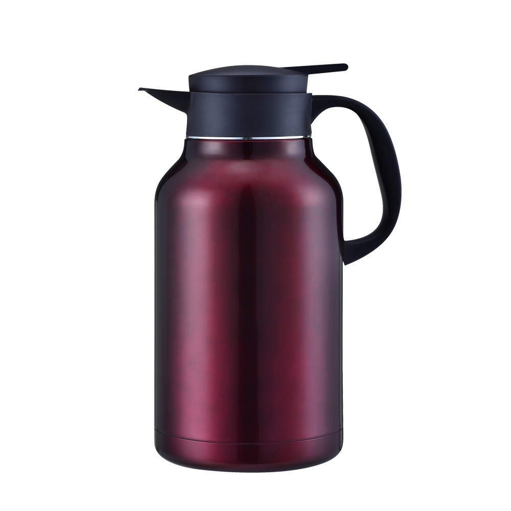 45 Oz Double Walled Vacuum Thermos / 12 Hour Heat Retention / 2 .2 Litre Stainless Steel Thermal Coffee Carafe