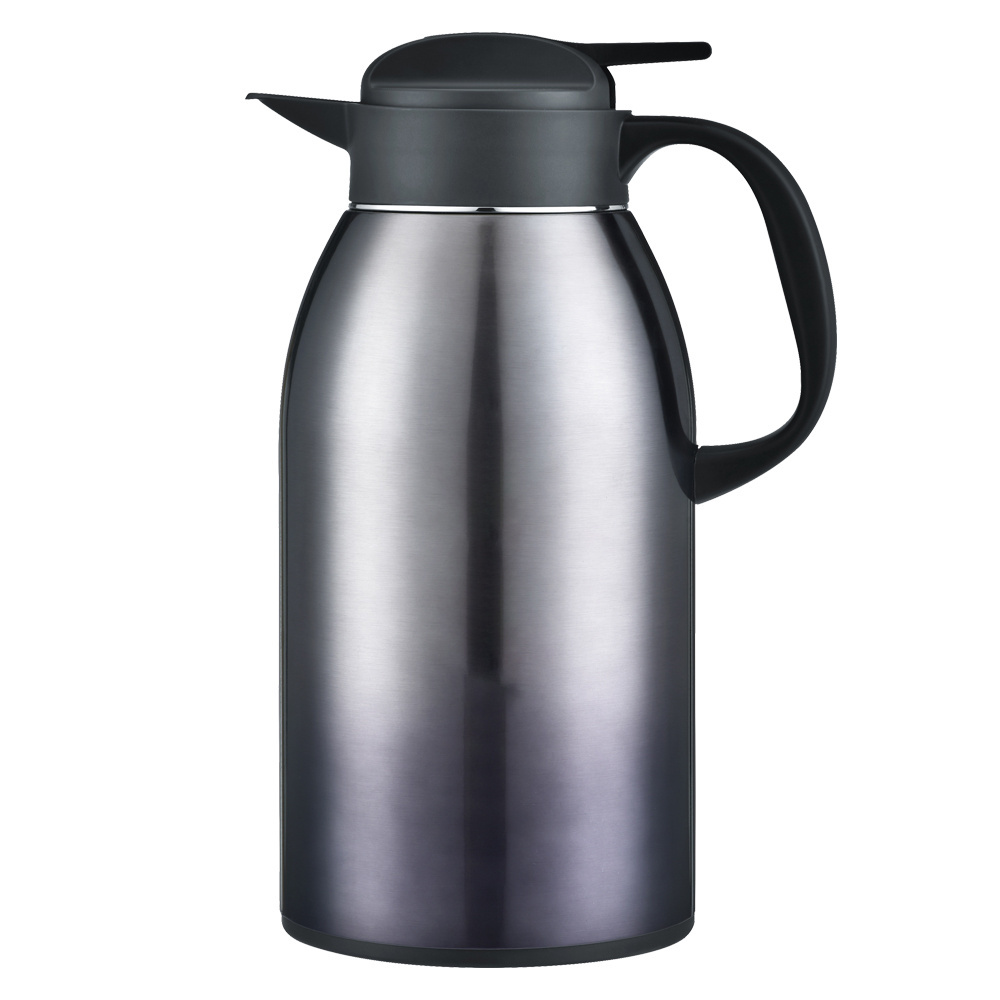 32 Oz 12 Hour Heat Retention Stainless Steel Thermal Coffee Carafe Double Walled Vacuum Thermos  2 L