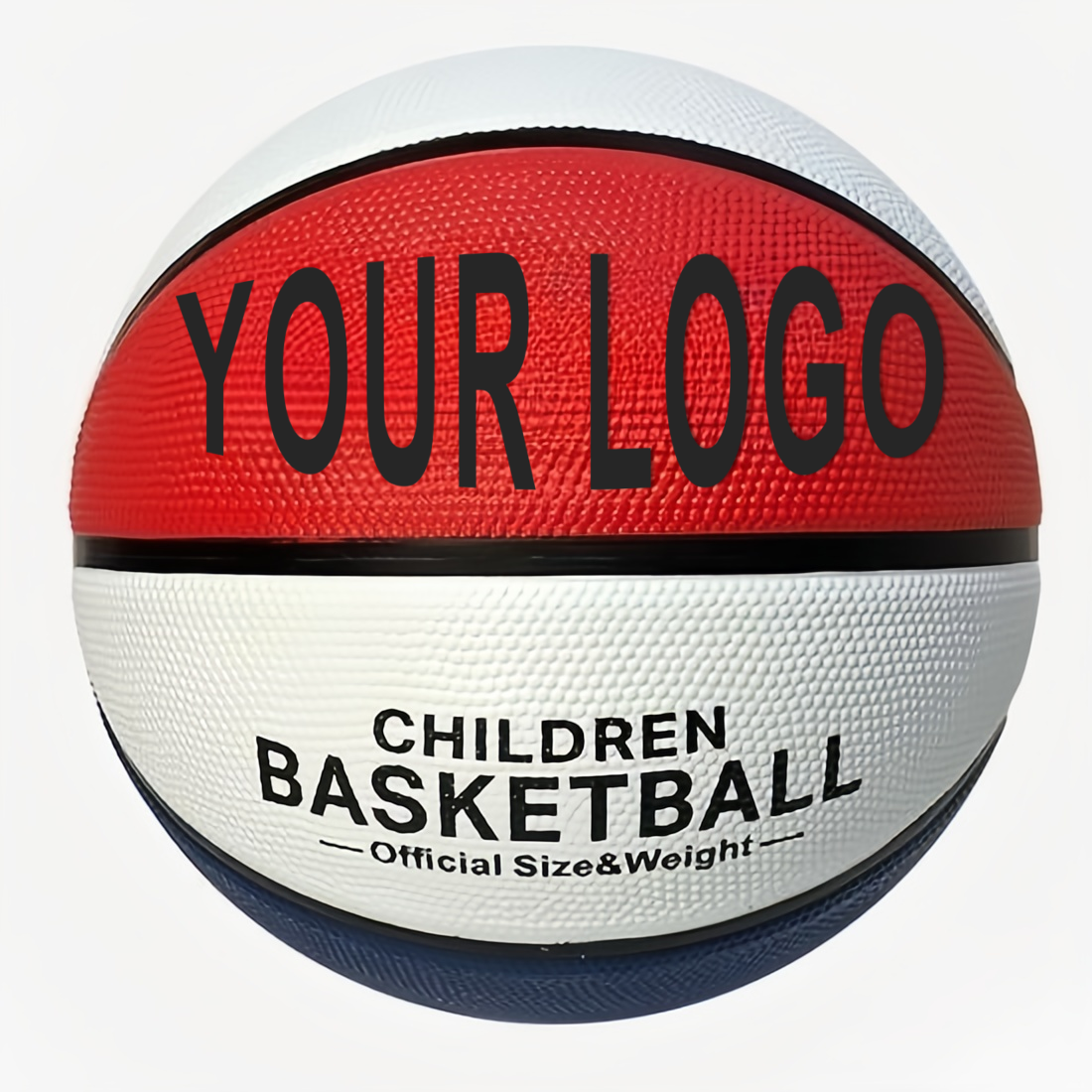 Outdoor Cheap custom logo Rubber Basketball Kid Pink Basketball