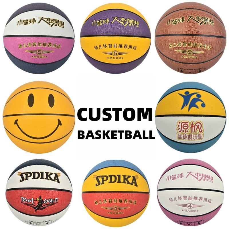 high quality custom logo Pu Quality Customize Your Own Size 7 Basketball ball