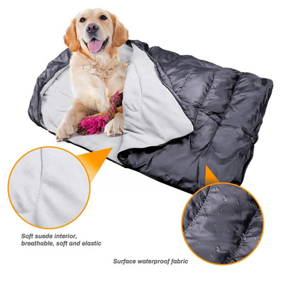 2024 Lightweight Portable Waterproof Outdoor portable sleeping bag for pet travel nest warm dog bed for traveling camping hiking