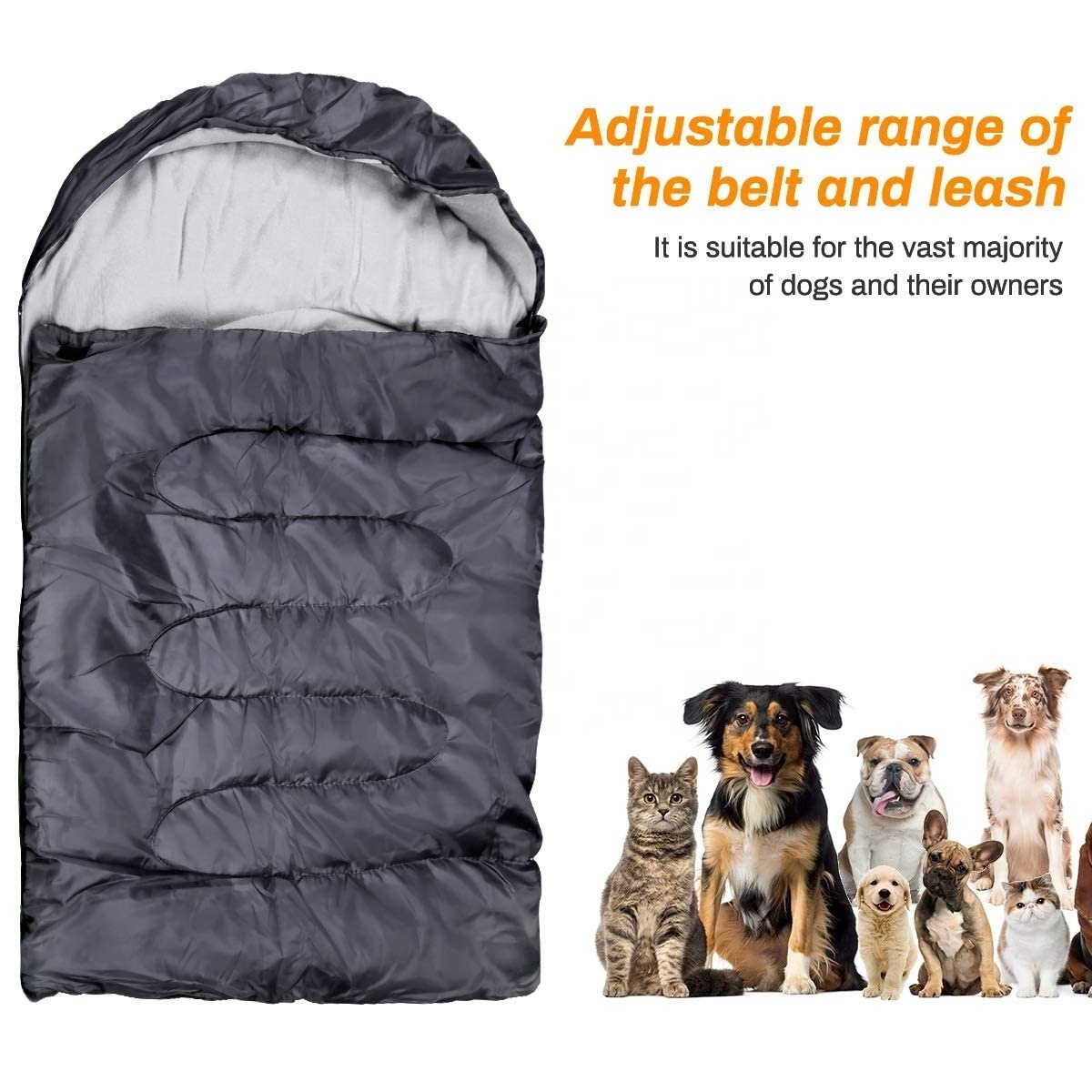 2024 Lightweight Portable Waterproof Outdoor portable sleeping bag for pet travel nest warm dog bed for traveling camping hiking