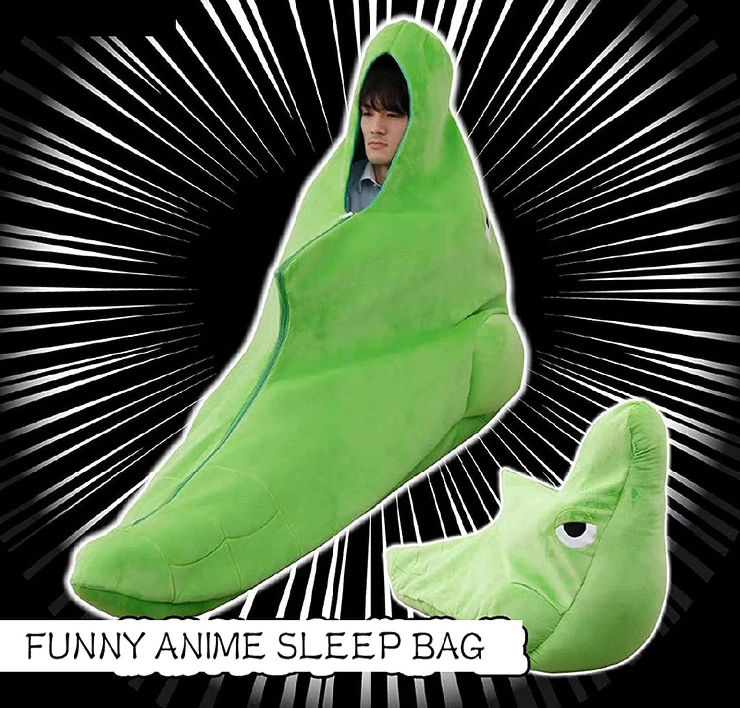 Anime Little Monster Metapod Funny Sleeping Bag Machine Washable for Office Worker Naptime & Travel Thick and Comfortable