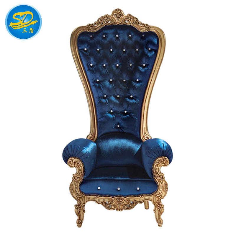 king and queen high back cheap king throne chair high back royal luxury wedding chair