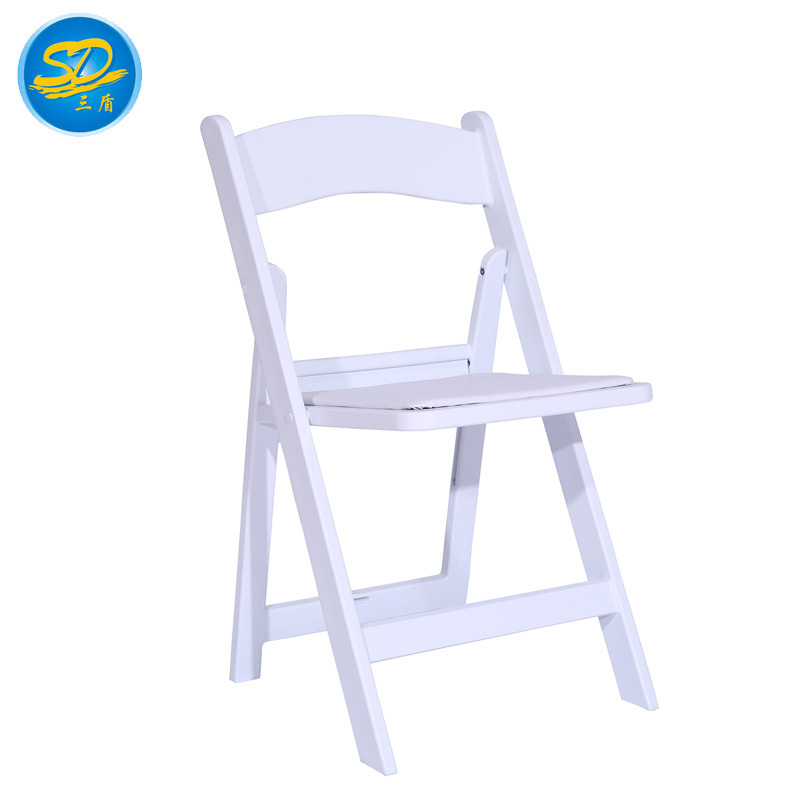 Outdoor Wedding Event Party Furniture Folding White Resin Chair