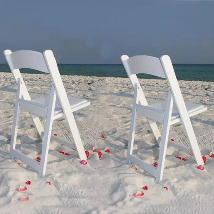 Outdoor Wedding Event Party Furniture Folding White Resin Chair