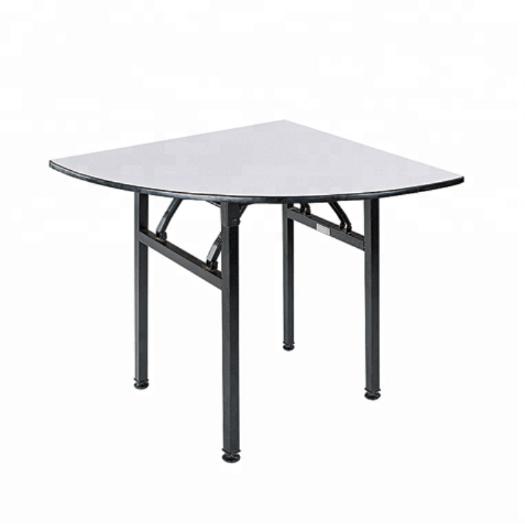 China Factory Hotel Project Used Customized 1.2m 1.6m 1.8m 2m Round  Plywood  PVC Folding Table