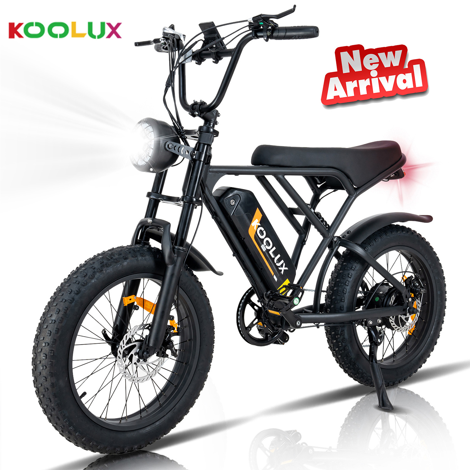 High Quality Snow Electric Bike 20*4.0 Electric Fat Tire  750W Disc Brake Electric Bike Banana Seat