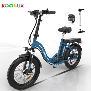 KOOLUX US Warehouse 32KM/H 750W 48V 14Ah E bike Two-Wheel Personal Mini Folding 20Inch Electric bicycle