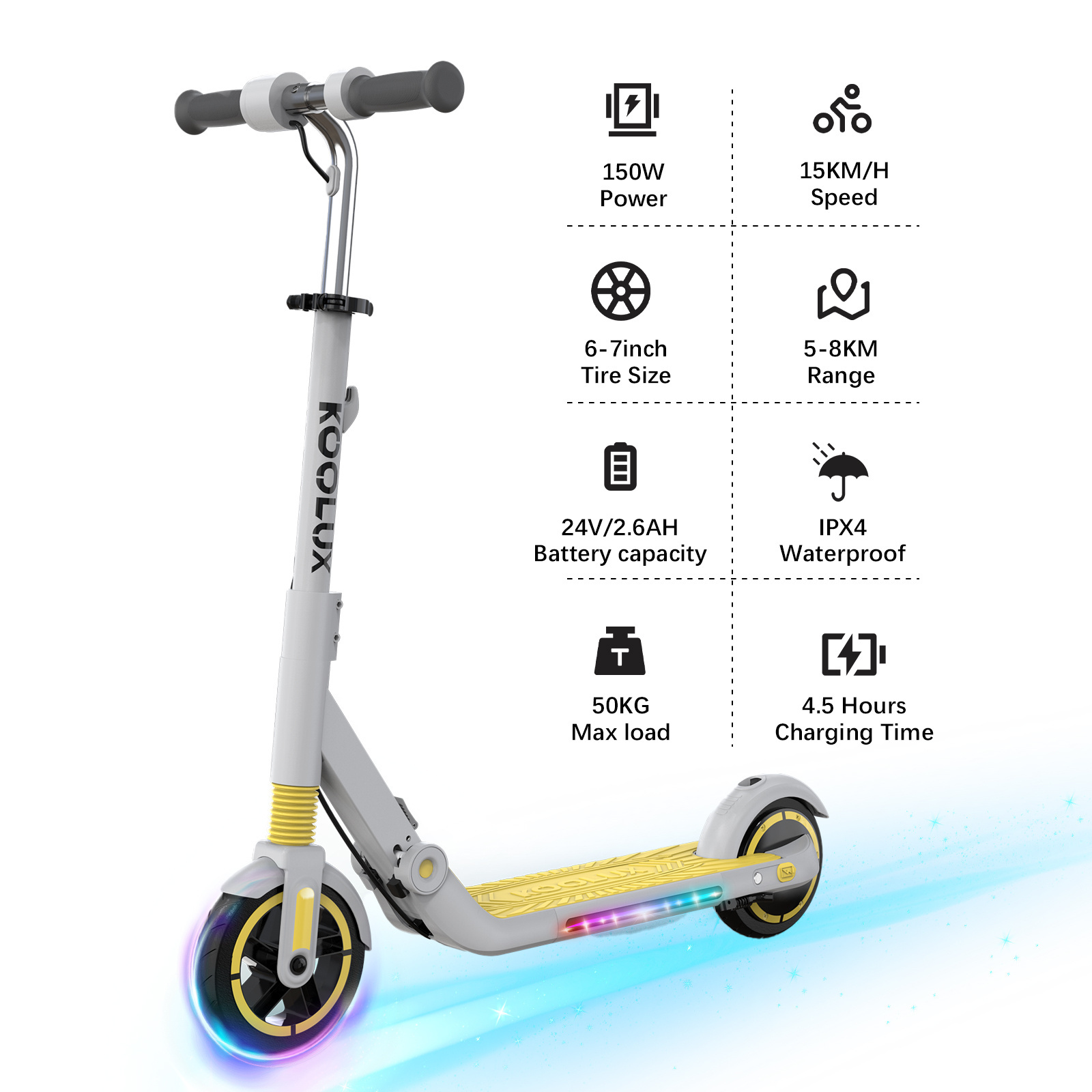 500W European Warehouse Two Wheel Electric Scooter Balance Bike Kid Scooter